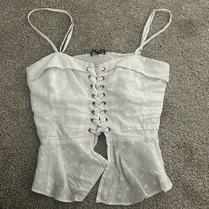 White romantic top